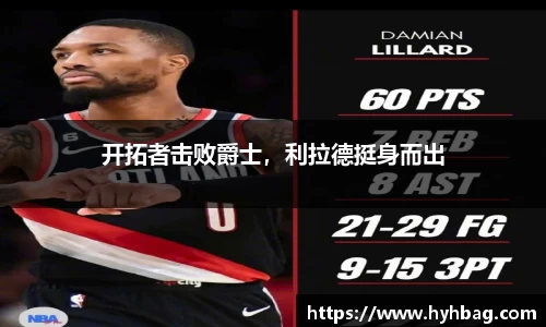 开拓者击败爵士，利拉德挺身而出