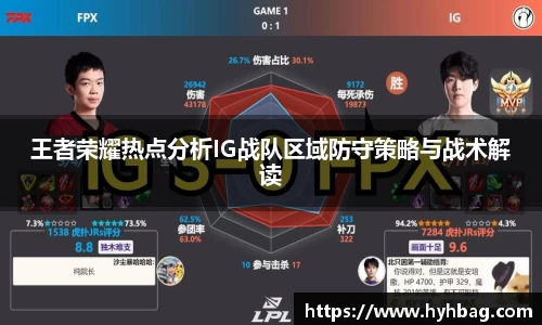 王者荣耀热点分析IG战队区域防守策略与战术解读